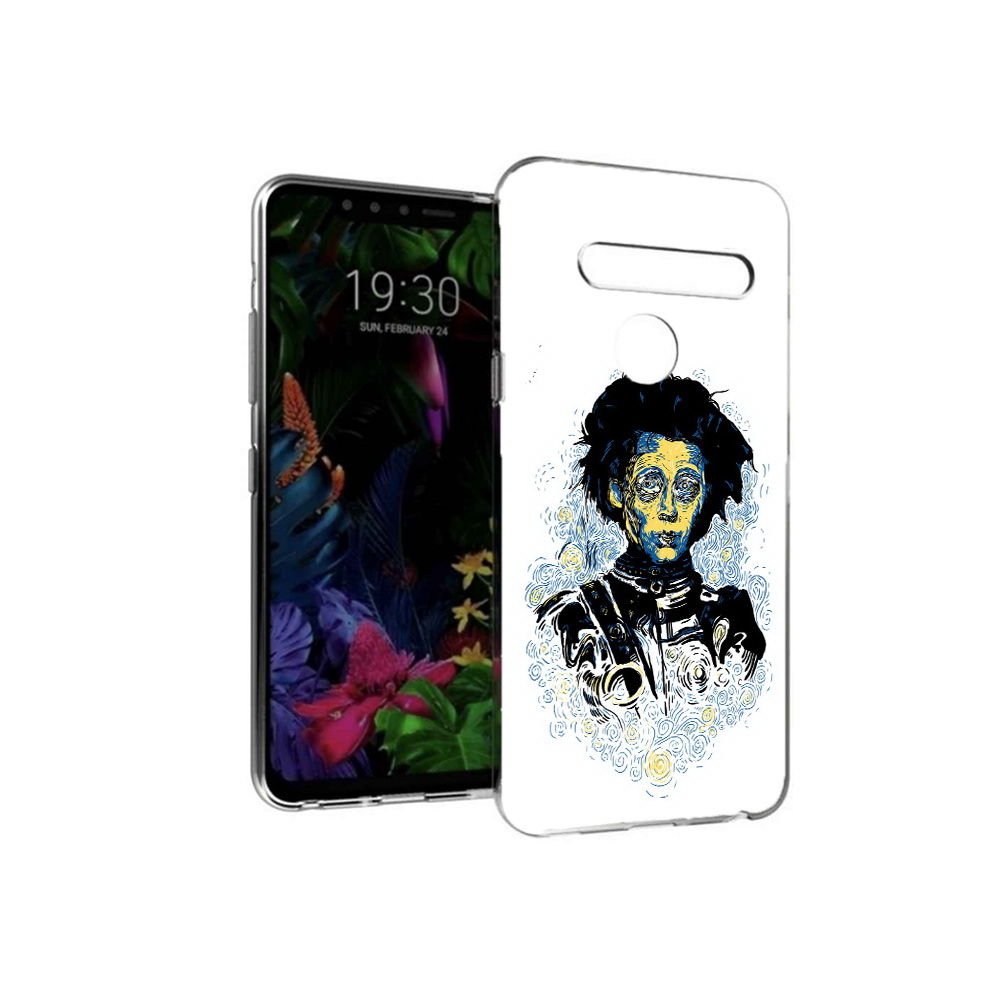 

Чехол MyPads Tocco для LG G8 парень черно-белый абстракция (PT135945.76.535), Tocco