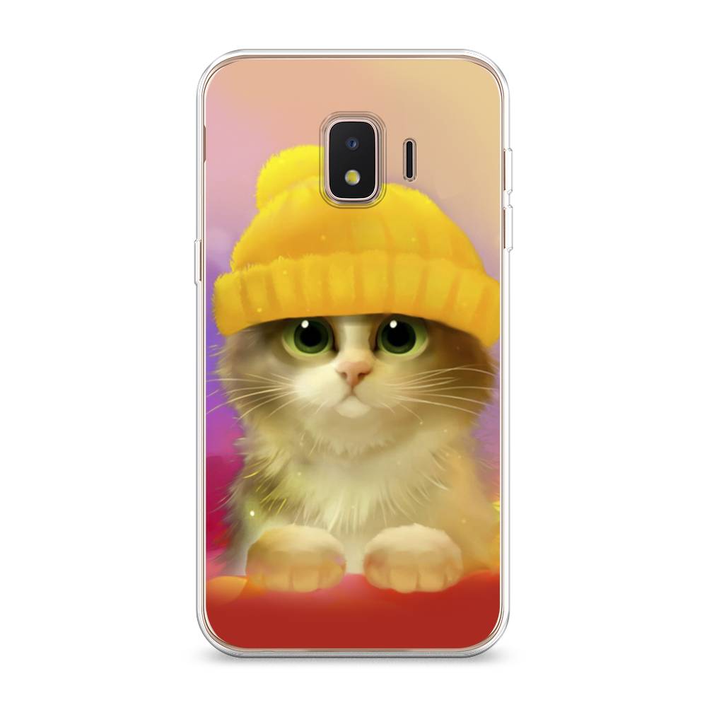 фото Чехол awog "котенок в желтой шапке" для samsung galaxy j2 core (2018/2020)