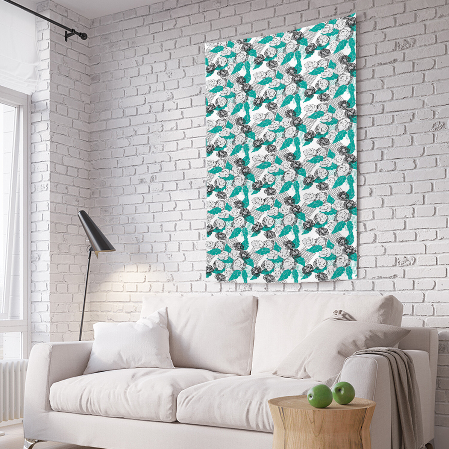 

Вертикальное фотопанно на стену JoyArty Абрис роз 150x200 см, Абрис роз