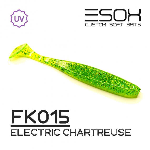 

Виброхвост Esox SHEASY 100 мм. FK015 уп.=5 шт., Зеленый