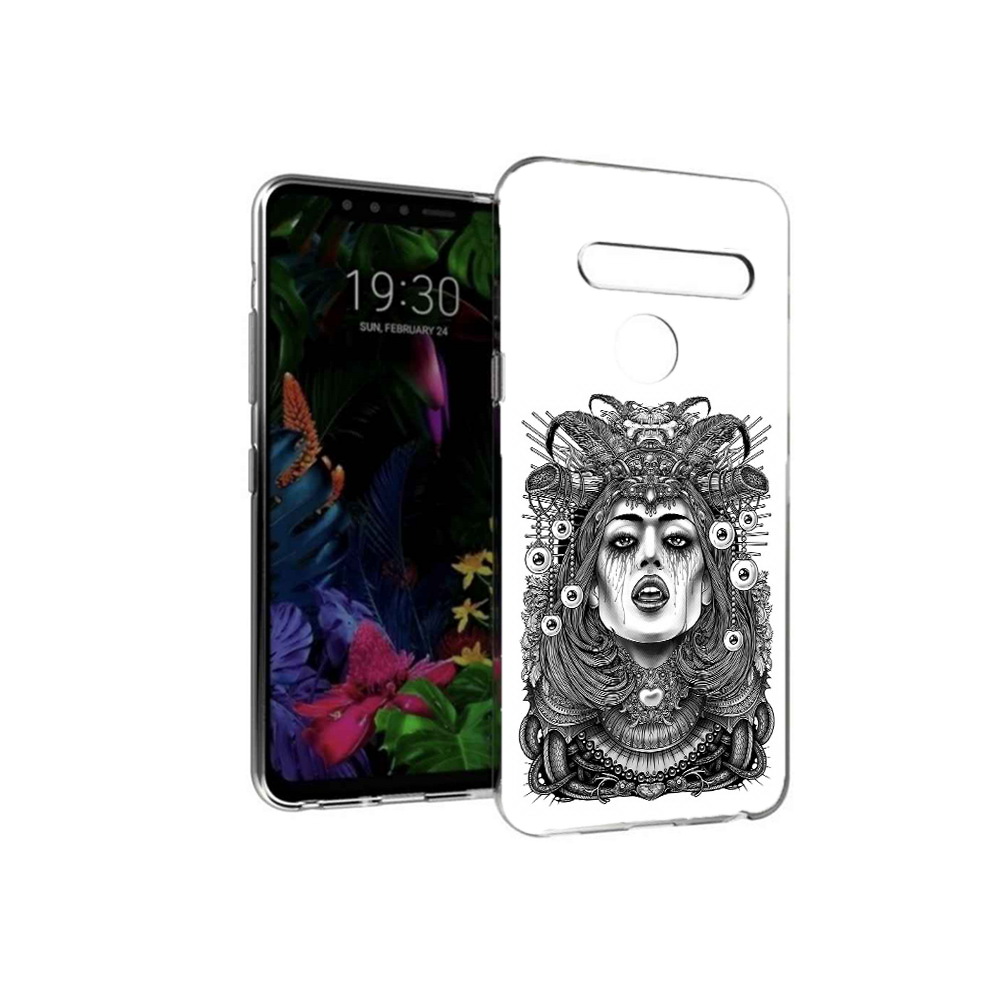 

Чехол MyPads Tocco для LG G8 портрет девушки черно белый (PT135945.76.551), Tocco