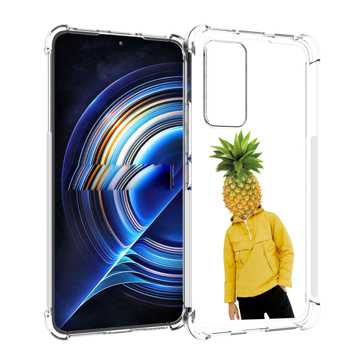 

Чехол MyPads ананасовая-голова для Tecno Camon 19 Neo, Прозрачный, Tocco