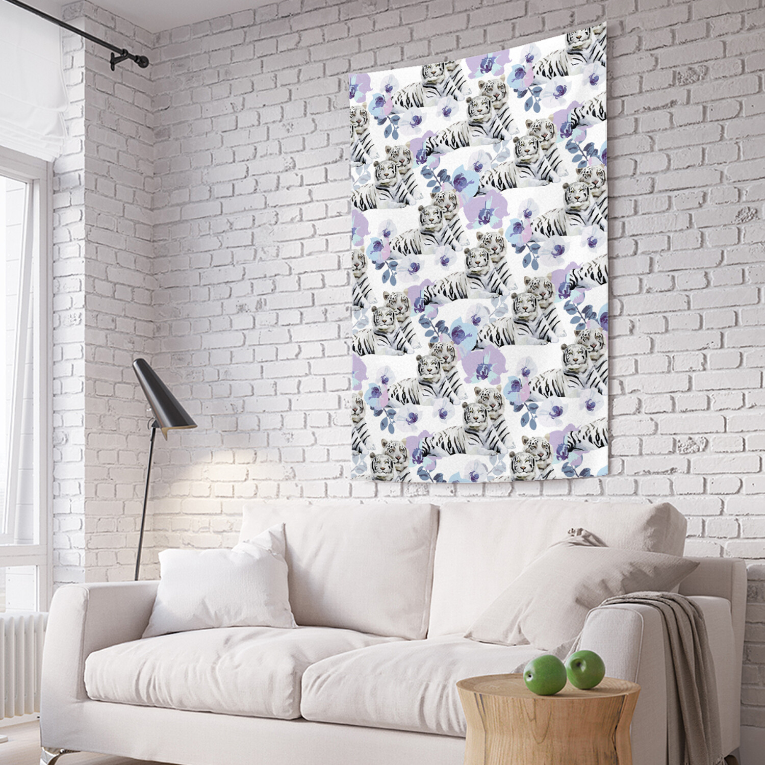 

Вертикальное фотопанно на стену JoyArty Паттерн тигров 150x200 см, Паттерн тигров