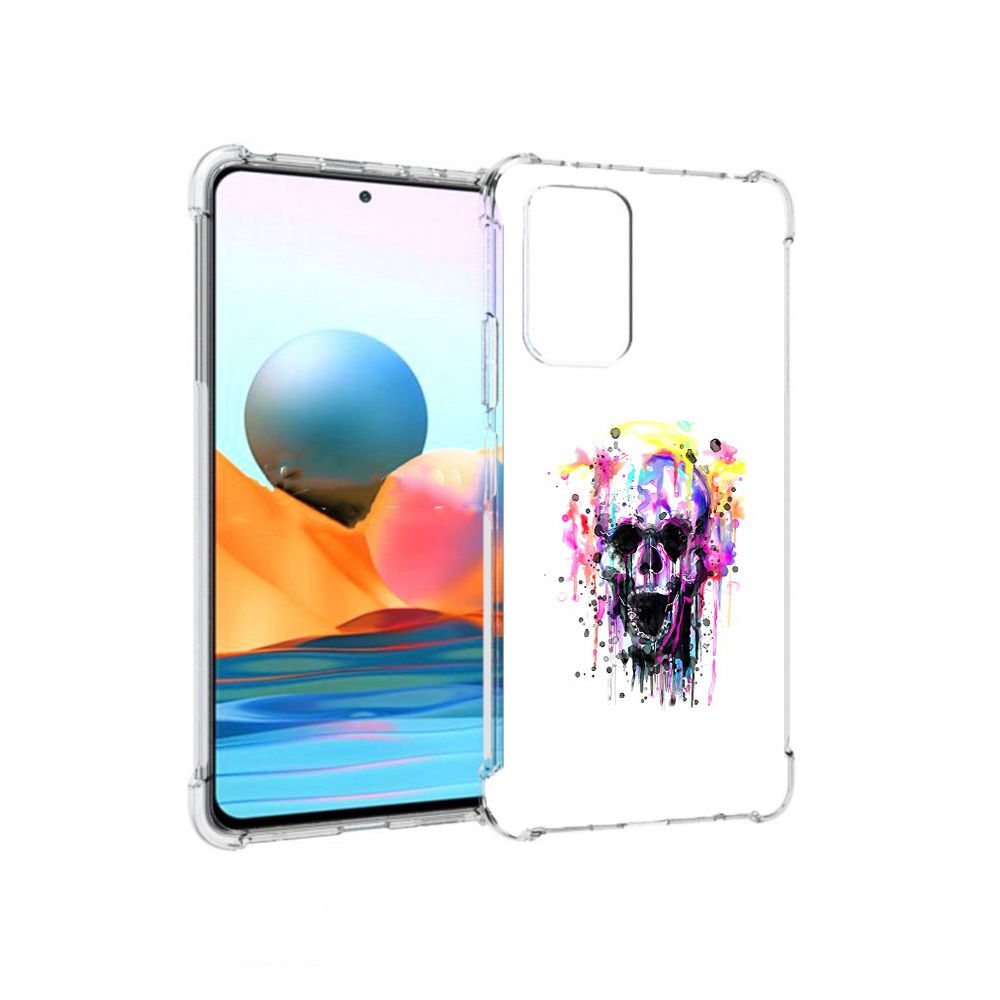 Чехол MyPads Tocco для Xiaomi Redmi Note 10 Pro граффити череп (PT158414.284.298)