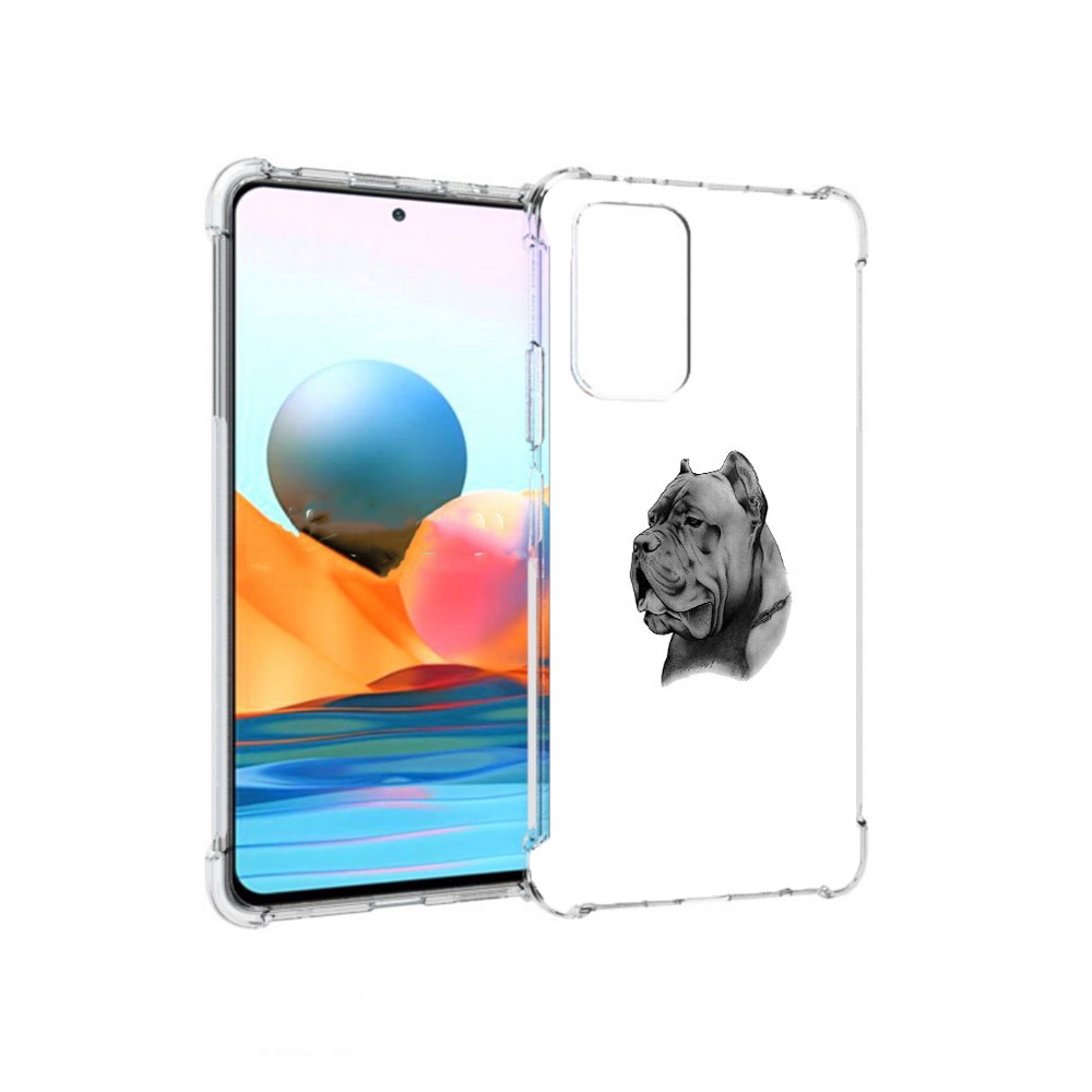 Чехол MyPads Tocco для Xiaomi Redmi Note 10 Pro грозный бульдог (PT158414.284.300)