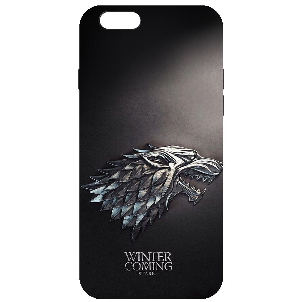 

Чехол-накладка Krutoff Soft Case Игра Престолов. Зима Близко для iPhone 6/6s черный