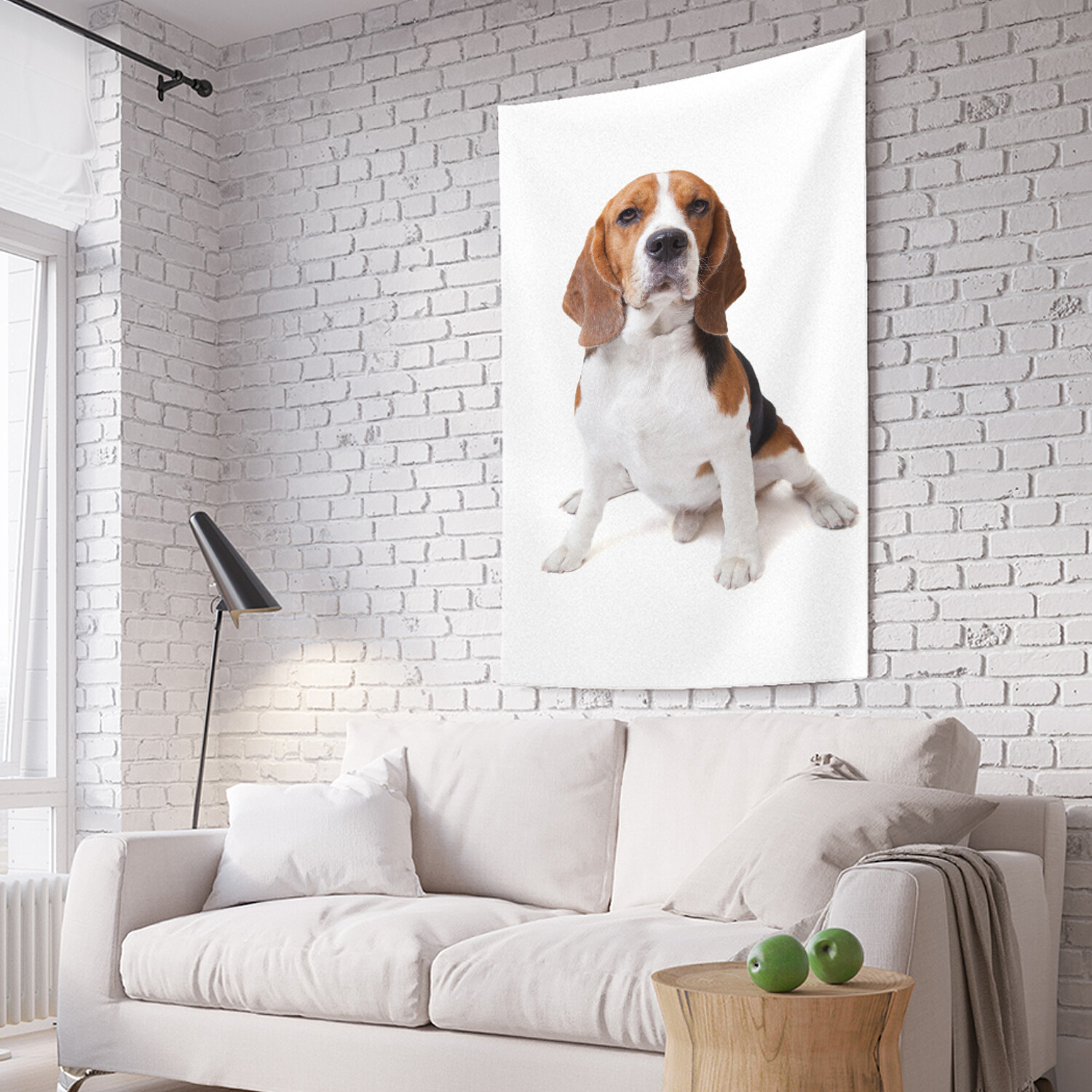 

Вертикальное фотопанно на стену JoyArty Щенок породы бигль 150x200 см, Щенок породы бигль