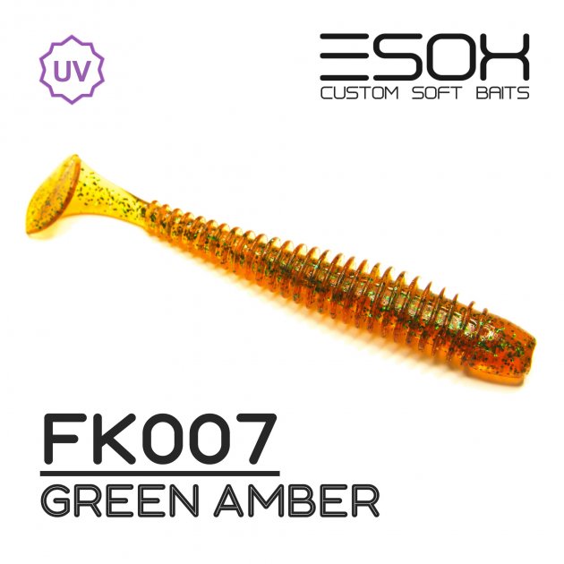 

Виброхвост Esox SWINKY 100 мм. FK007 уп.=5 шт., Желтый