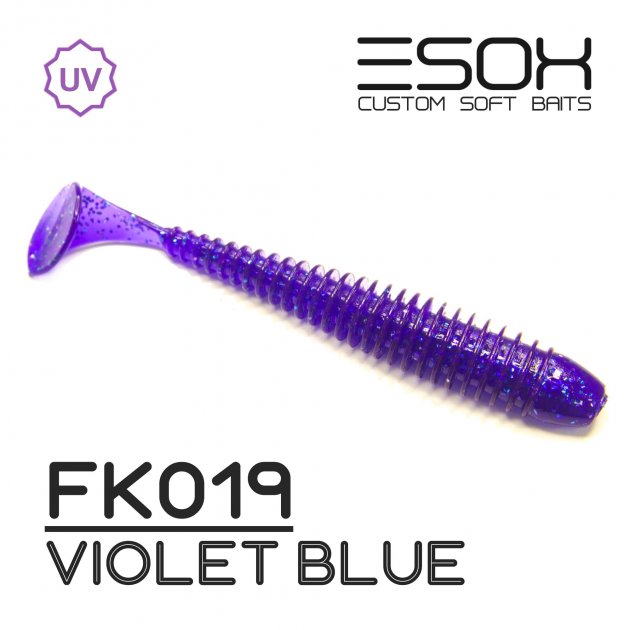 

Виброхвост Esox SWINKY 100 мм. FK019 уп.=5 шт., Фиолетовый