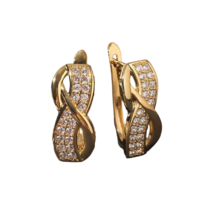 

Серьги из бижутерного сплава Queen Fair, фианит