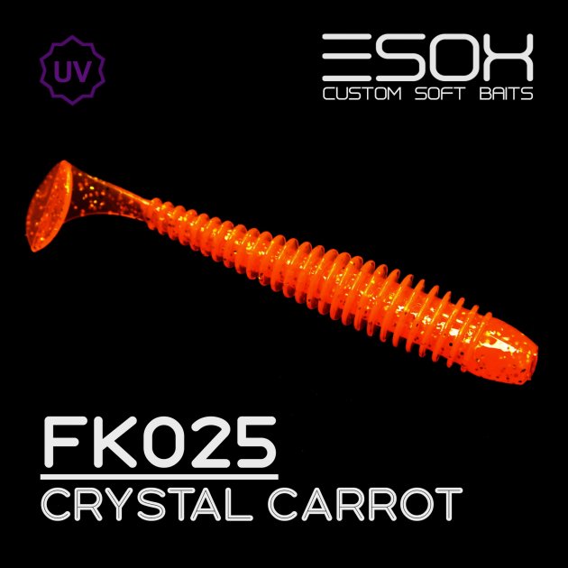 

Виброхвост Esox SWINKY 100 мм. FK025 уп.=5 шт., Оранжевый