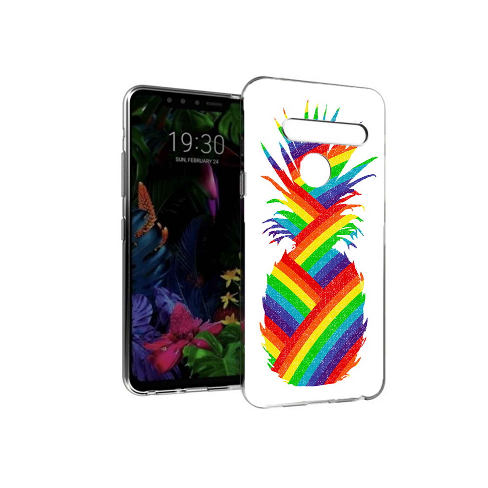 

Чехол MyPads Tocco для LG G8 радужный ананас (PT135945.76.566), Tocco