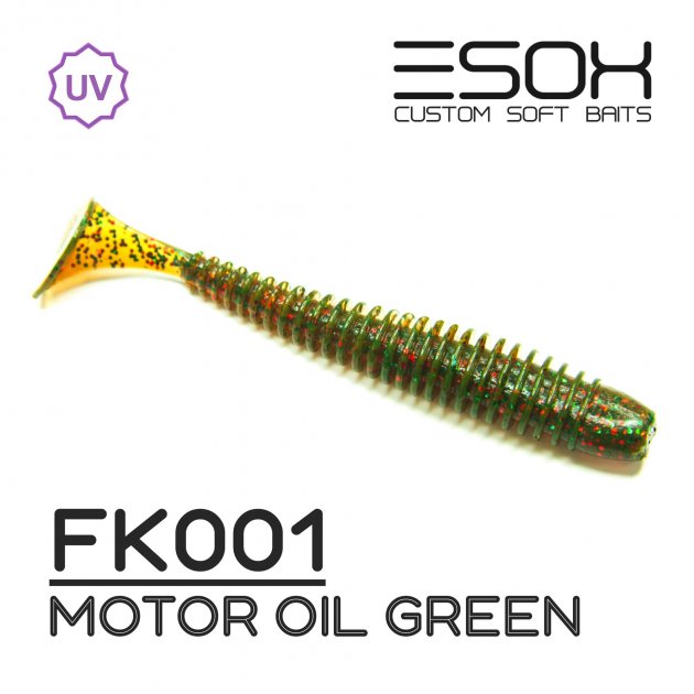 

Виброхвост Esox SWINKY 87 мм. FK001 уп.=6 шт., Зеленый