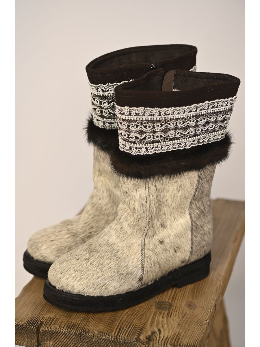 

Унты женские NoBrand серкорот серые 36 RU, Серый, серкорот