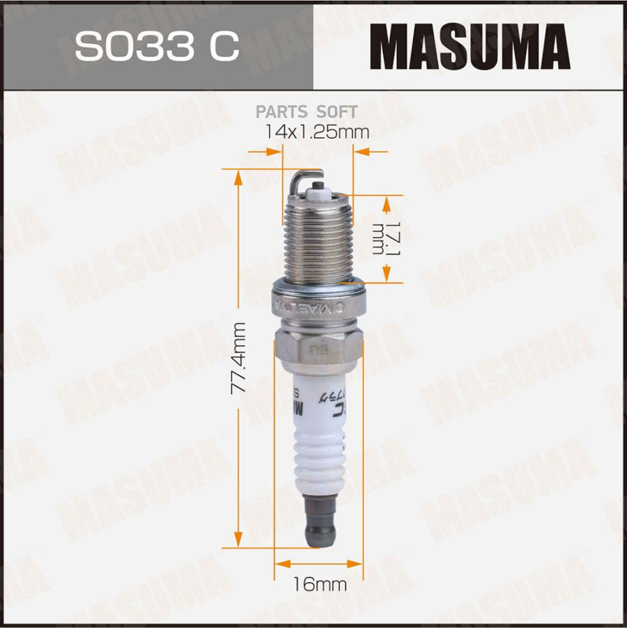 

Свеча зажигания MASUMA S033C 1шт
