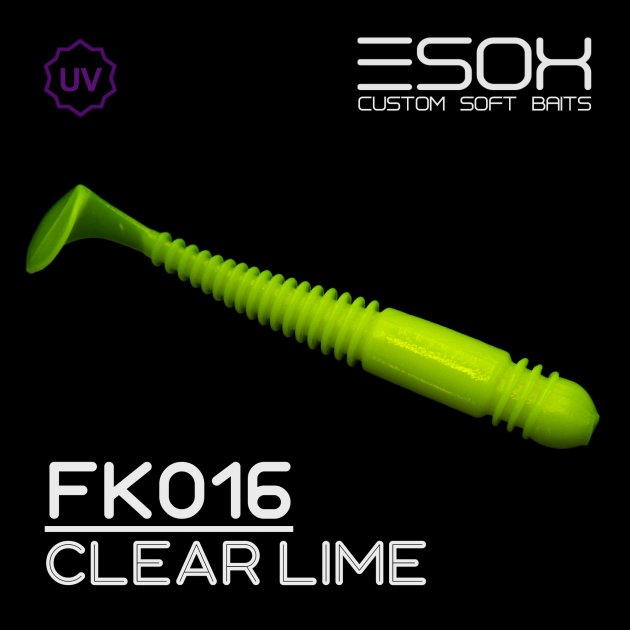

Виброхвост Esox TIGA 100 мм. FK016 уп.=5 шт., Зеленый