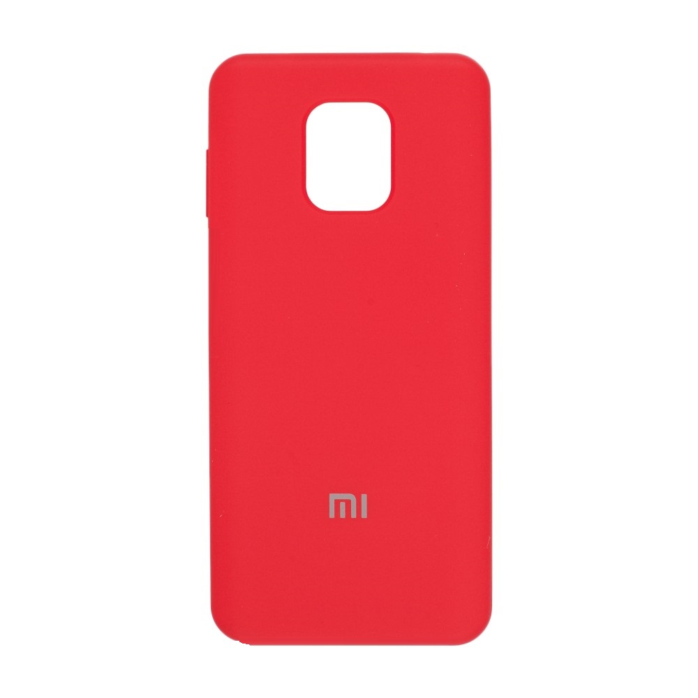 

Чехол для Xiaomi Redmi note 9 Silicone Cover (Красный), Черный