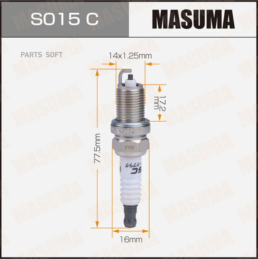 Свеча зажигания MASUMA S015C 1шт