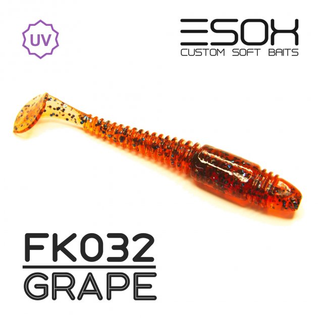 

Виброхвост Esox TIGA 63 мм. FK032 уп.=8 шт., Оранжевый