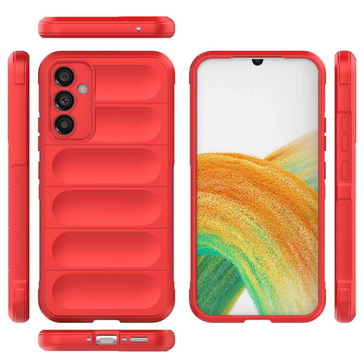 

Противоударный чехол Flexible Case для Samsung Galaxy A34 5G ,красный, 376964034