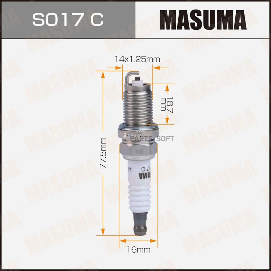 

Свеча зажигания MASUMA S017C 1шт