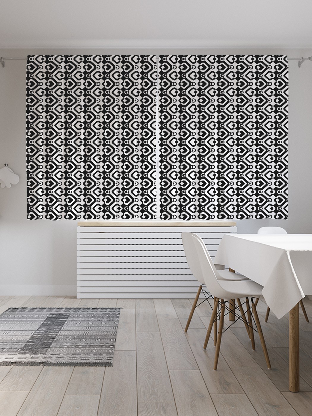 

Классические шторы JoyArty "Формы на зигзаге", серия Oxford DeLux, 2 полотна 145x180 см, Формы на зигзаге