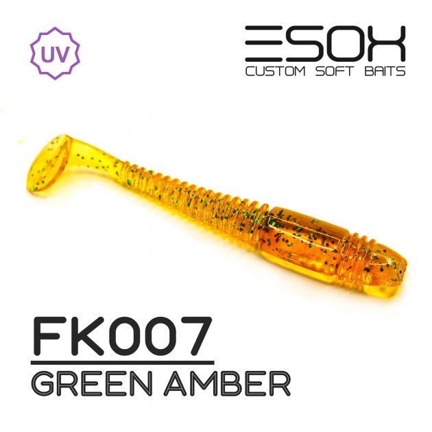 

Виброхвост Esox TIGA 74 мм. FK007 уп.=7 шт., Желтый