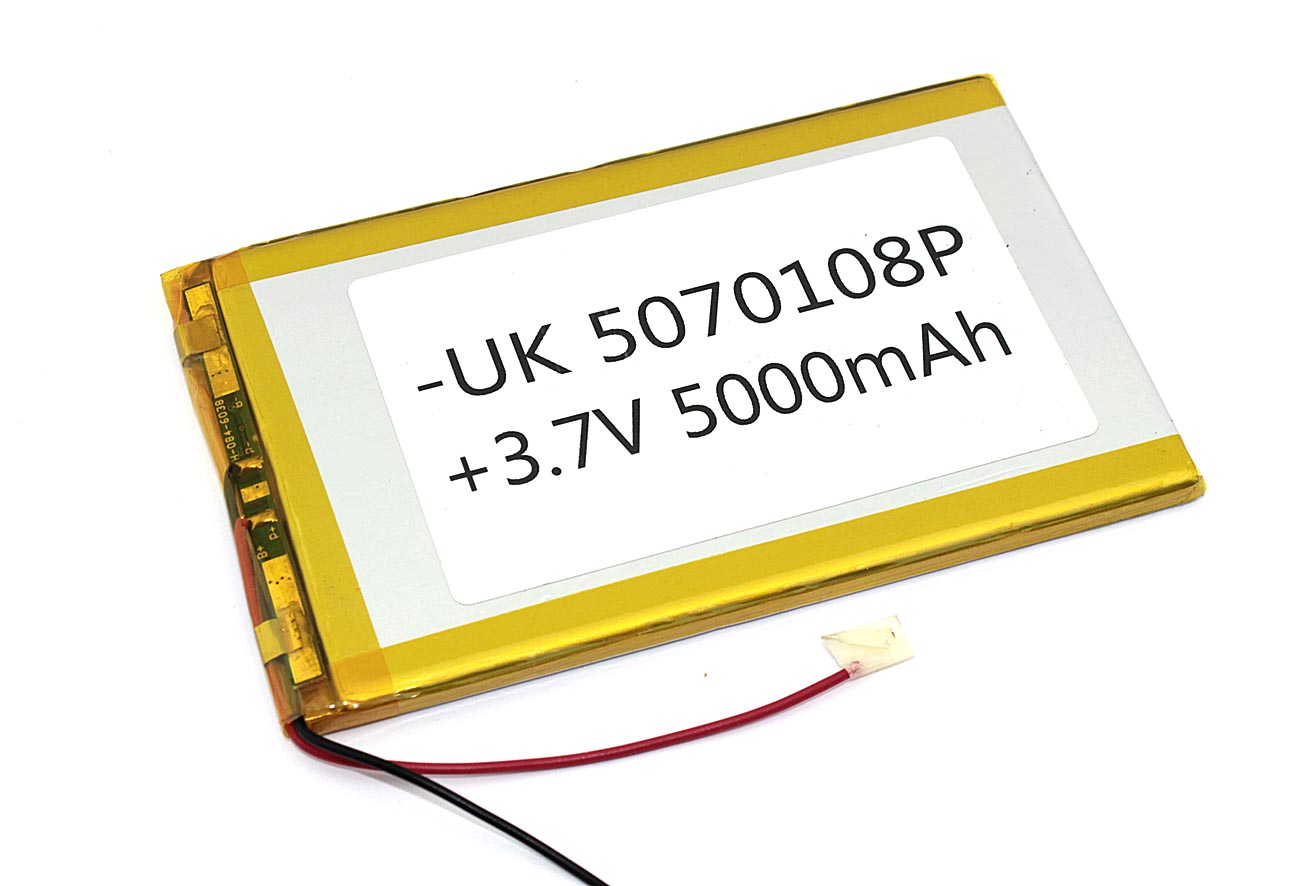 Аккумуляторная батарея OEM Li-Pol 5*70*108мм 2pin 3.7V/5000mAh