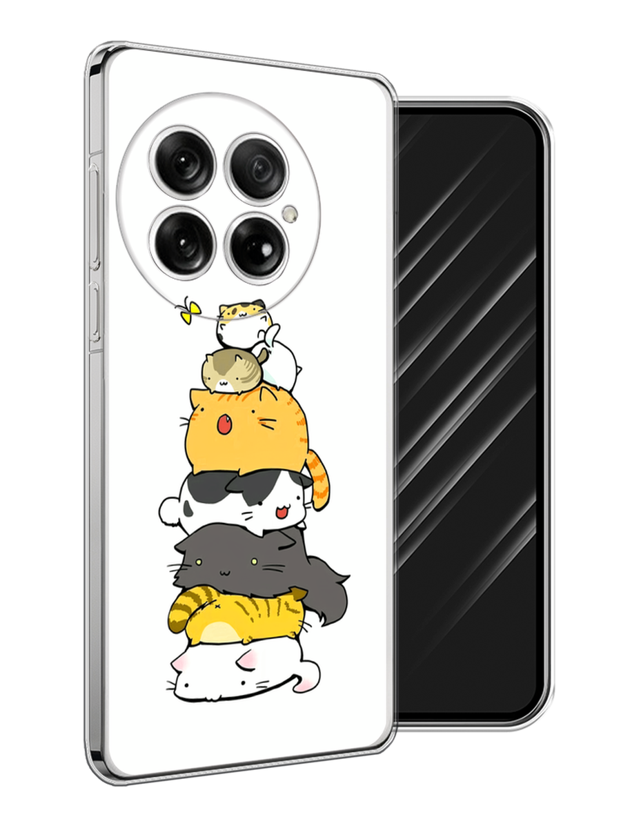 

Чехол Awog на OnePlus 13 "Бутерброд из котиков", Коричневый;белый;серый, 155350-1