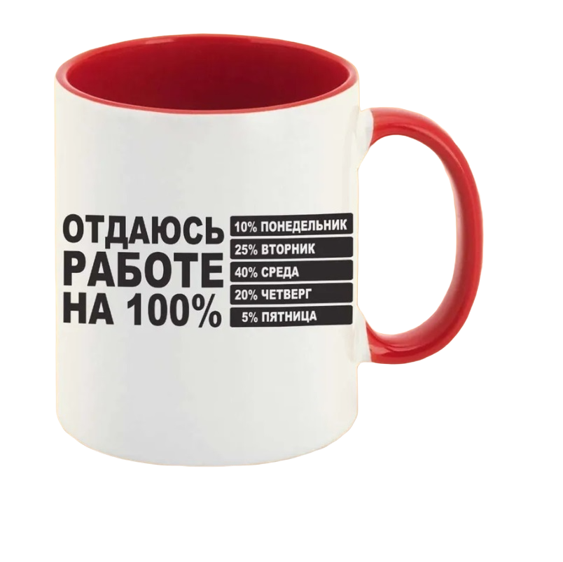 

Кружка CoolPodarok отдаюсь работе на 100
