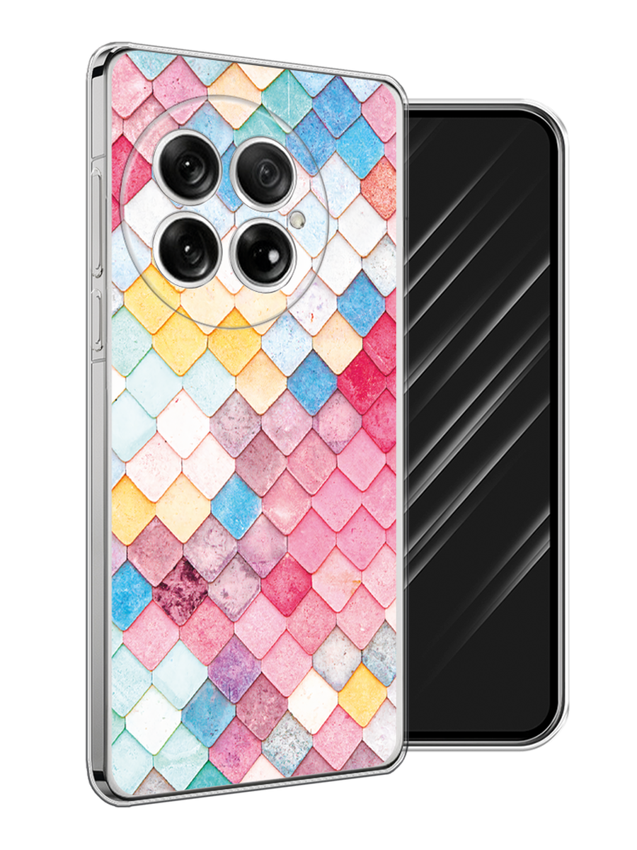 

Чехол Awog на OnePlus 13 "Нежные ромбики", Красный, 155350-1