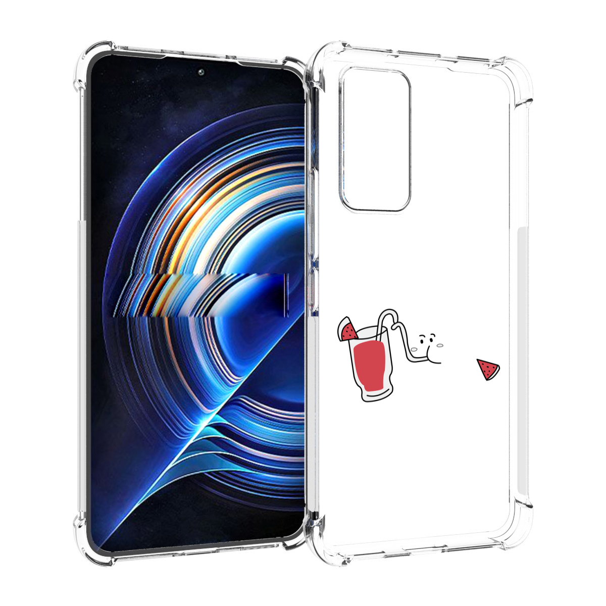 

Чехол MyPads арбузный-напиток для Tecno Camon 19 Neo, Прозрачный, Tocco