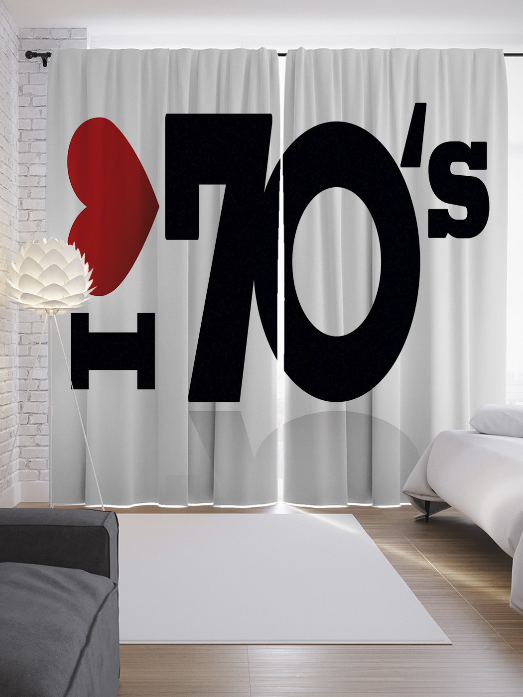 

Шторы JoyArty с фотопечатью "Любовь к цифрам" из сатена, 290х265 см, Любовь к цифрам