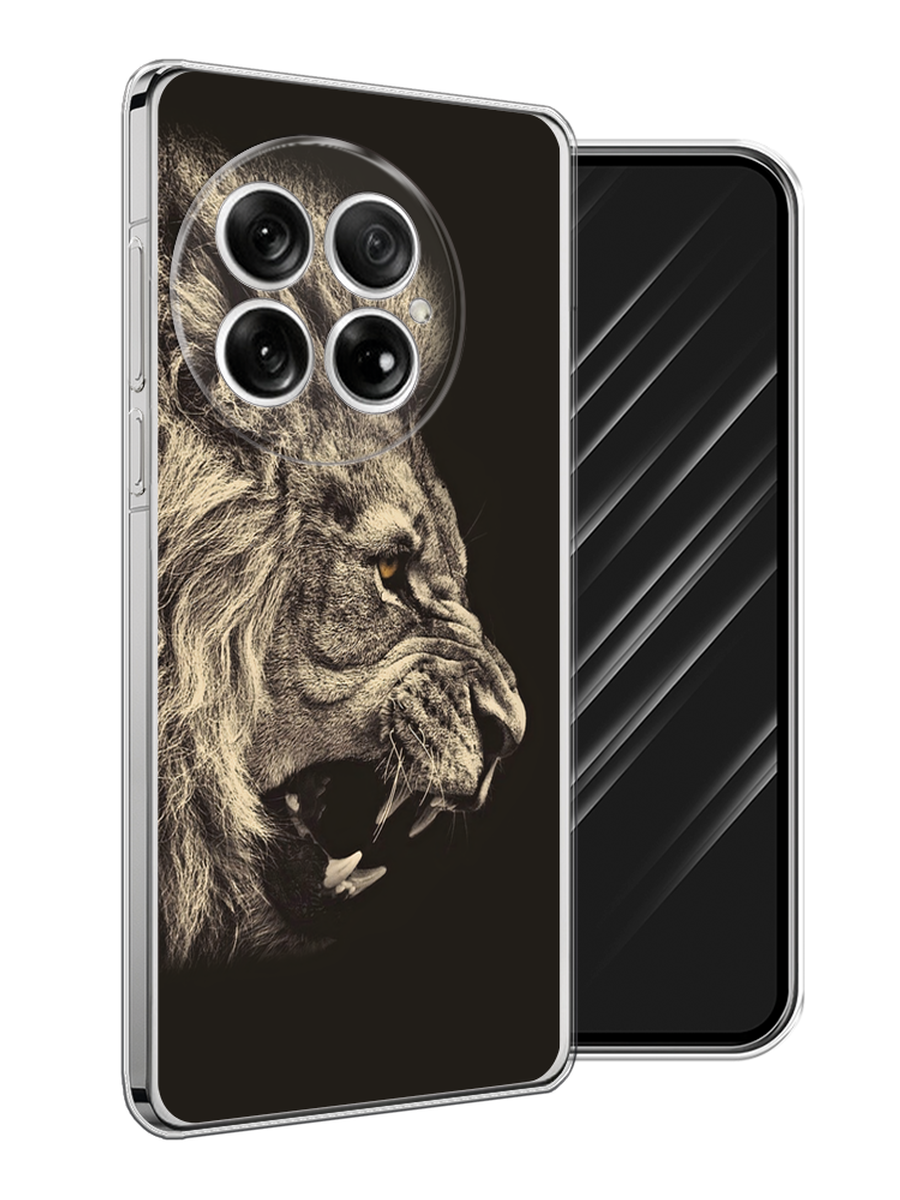 

Чехол Awog на OnePlus 13 "Львиный рык 2", Бежевый;черный, 155350-1