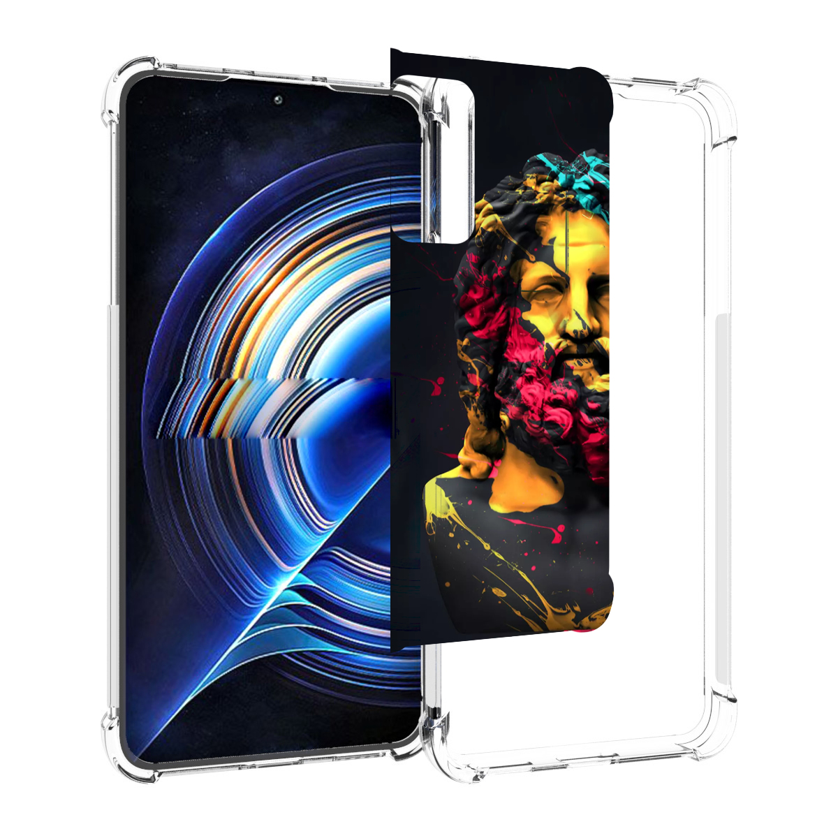 

Чехол MyPads арт-статуя-краски для Tecno Camon 19 Neo, Прозрачный, Tocco