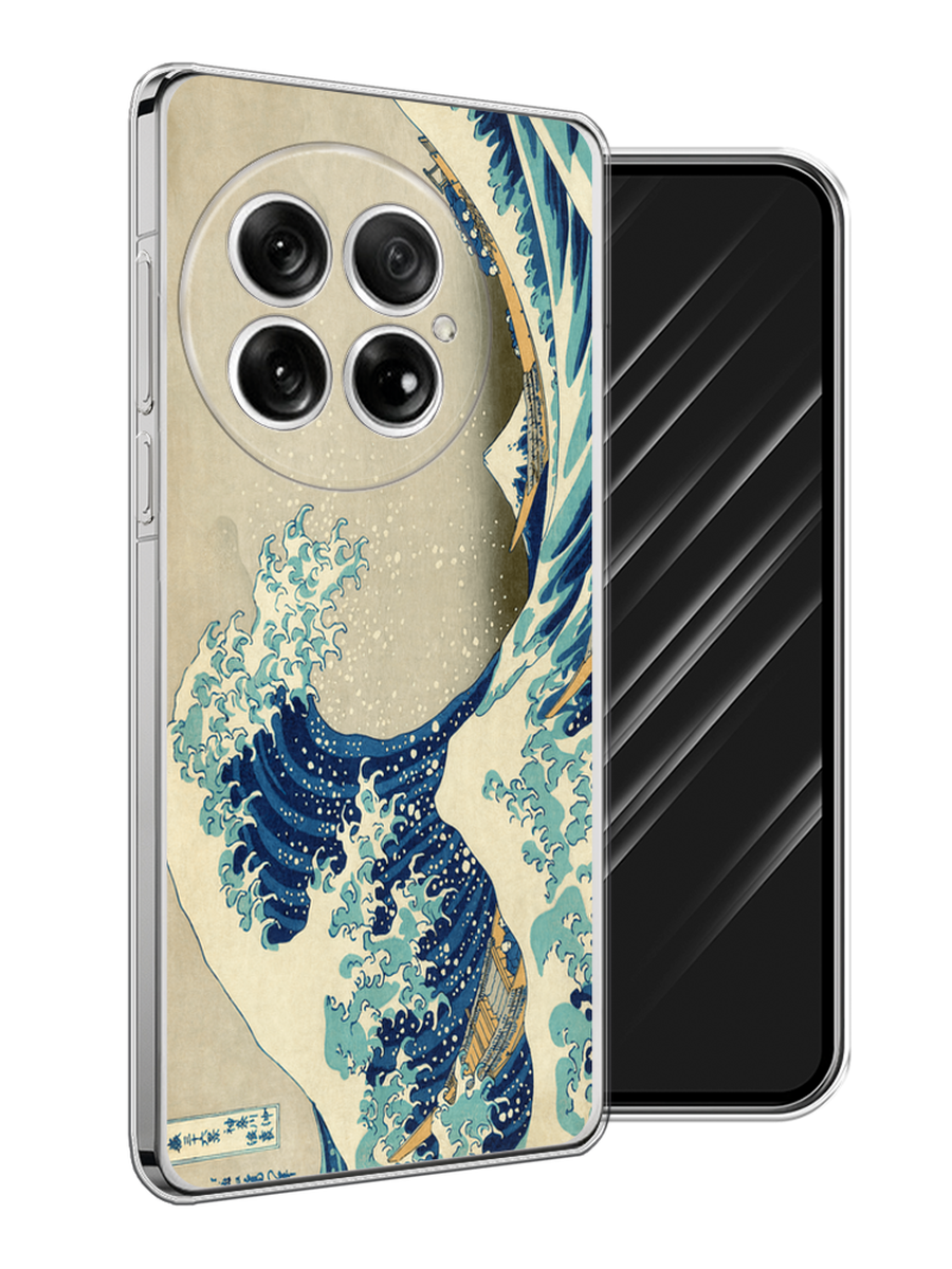 

Чехол Awog на OnePlus 13 "Большая волна в Канагаве", Серый;синий;голубой, 155350-1