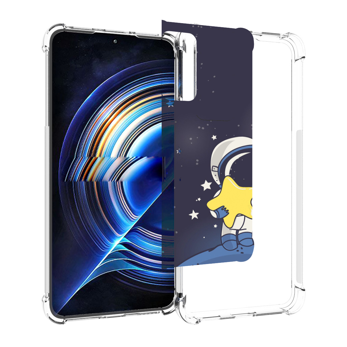 

Чехол MyPads астронавт с звездочкой для Tecno Camon 19 Neo, Прозрачный, Tocco