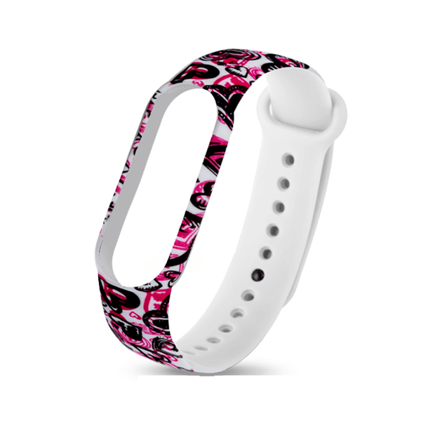 

Ремешок для Mi Band 5 silicon loop, рисунок 5, разноцветный