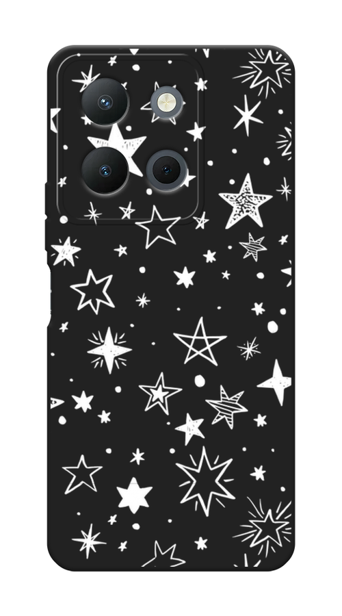 

Чехол Awog на Vivo Y36 4G "Звездочки графика белая", Прозрачный;белый, 269252-1