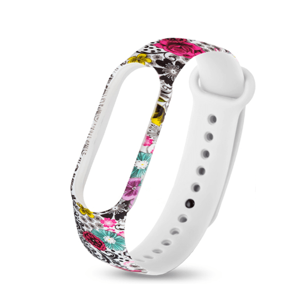 

Ремешок для Mi Band 5 silicon loop, рисунок 7, разноцветный