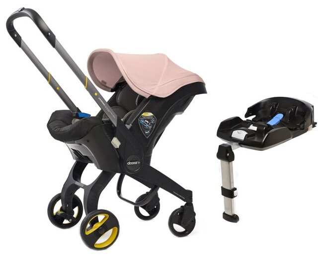 фото Автокресло-коляска группа doona + isofix, blush pink