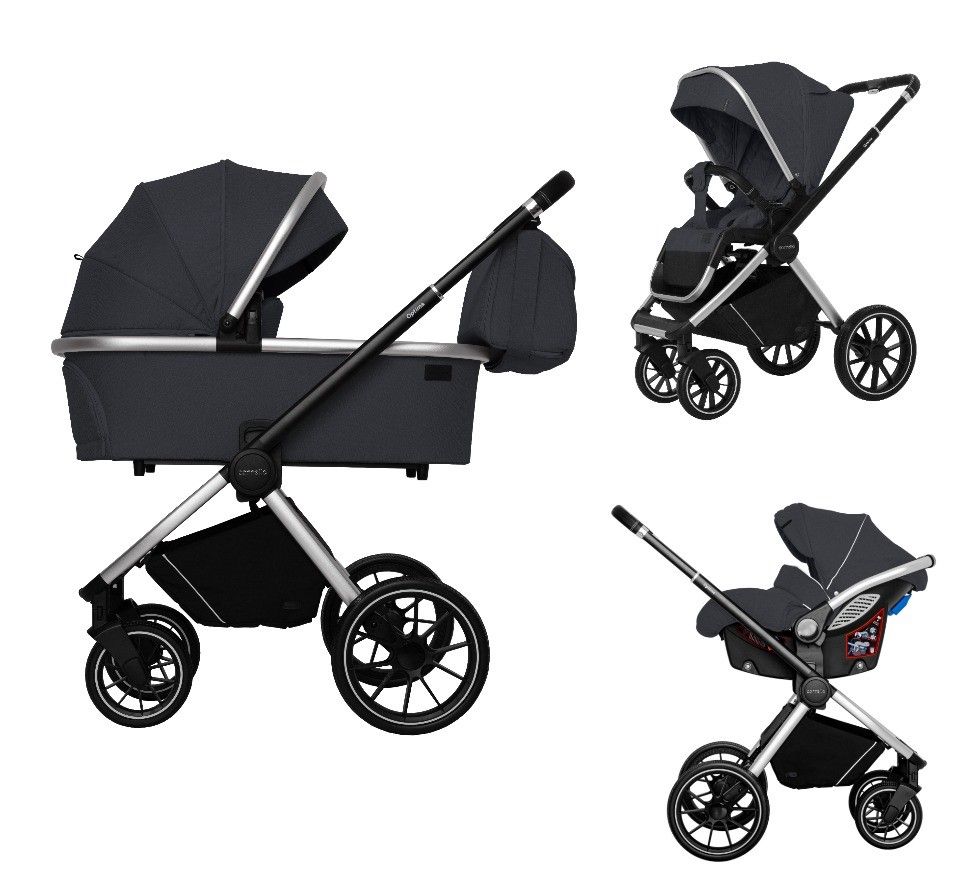 

Коляска 3в1 Carrello Optima CRL-6504, Platinum Grey, Optima 3 в 1 CRL-6504