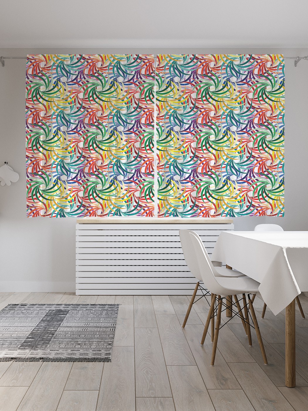 

Классические шторы JoyArty "Красочный паттерн", серия Oxford DeLux, 2 полотна 145x180 см, Красочный паттерн