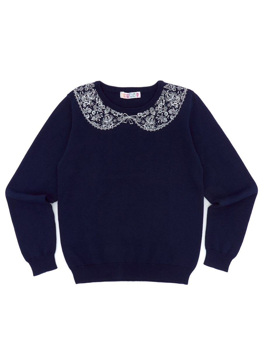 

Пуловер для девочки Me&We цвет синий, размер 140, JG221-K101-901, JG221-K101-901