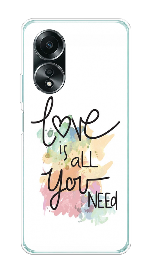 

Чехол на Oppo A58 4G "Love is all you need", 2514950-1