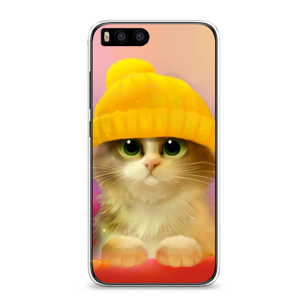 

Чехол Awog на Xiaomi Mi6 "Котенок в желтой шапке", Разноцветный, 30650-2
