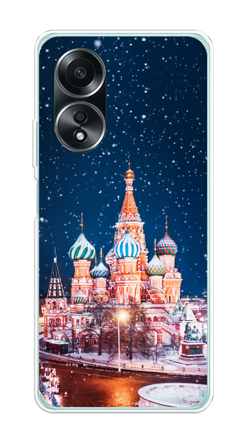 

Чехол на Oppo A58 4G "Москва 1", Коричневый;синий;белый, 2514950-1