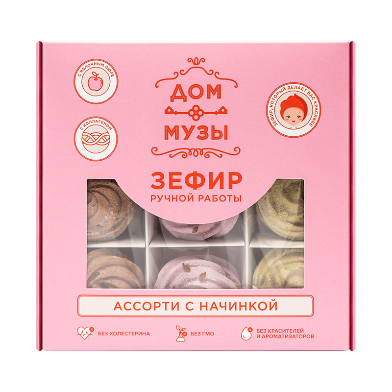 

Зефир Дом Музы Новогодняя коллекция ассорти 120 г