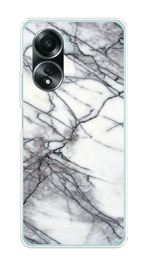 

Чехол на Oppo A58 4G "Минералы 11", Серый;черный, 2514950-1
