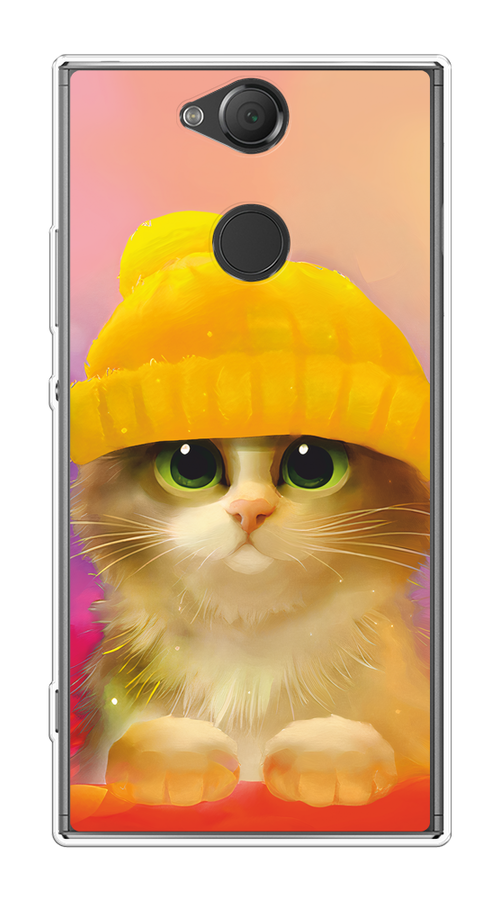

Чехол Awog на Sony Xperia XA2 "Котенок в желтой шапке", Разноцветный, 53150-2